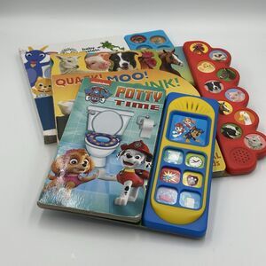 Childrens Play-a-Sound Potty Time Paw Patrol, Baby Einstein Animals (Lot‎ of 3)